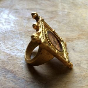 2ETN SEPIA SKULL RING