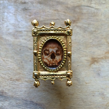 2ETN SEPIA SKULL RING